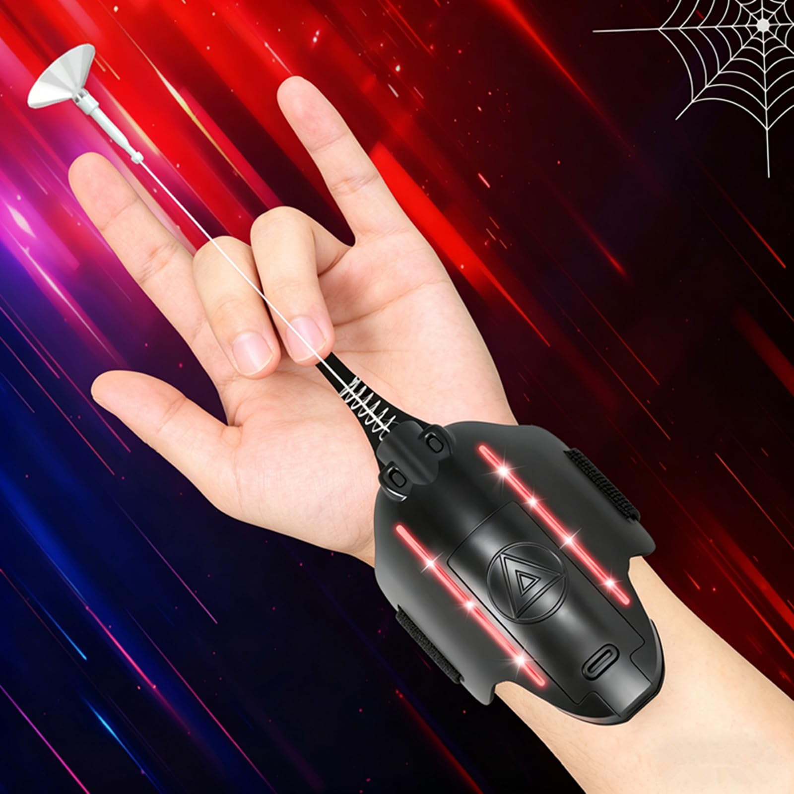 Amazon.com: Flustime Spider Web Shooter 3.0 - Upgraded LED Dual